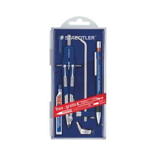 Готовальня Mars comfort с кнопочным механизмом PROMO, 6 предметов