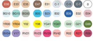 Набор маркеров для скетчинга Copic Ciao Set B, 36 цветов