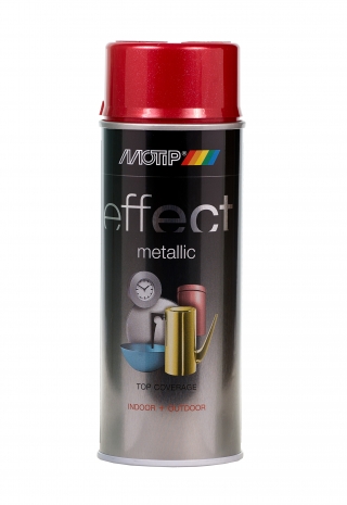 Аэрозольная эмаль MOTIP DECO EFFECT METALLIC с эффектом металлик, быстросохнущая, 520 мл