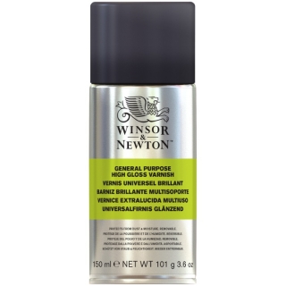 Лак универсальный Winsor&Newton высокоглянцевый для масла, аэрозоль, 150 мл