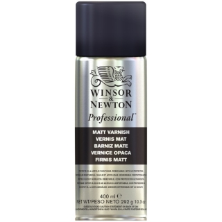 Лак художественный матовый Winsor&Newton покрывной для масла и акрила, аэрозоль, 400 мл