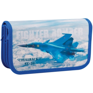 Пенал 3 отделения, 190*110 ArtSpace "Военные самолеты", ткань