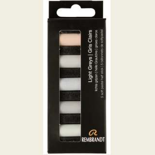 Набор сухой пастели Rembrandt Royal Talens 5цв светло-серый картон.упак