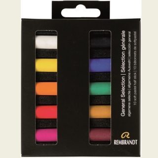 Набор сухой пастели Rembrandt Royal Talens 10цв основные цвета картон.упак