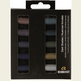 Набор сухой пастели Rembrandt Royal Talens 10цв темные цвета картон.упак