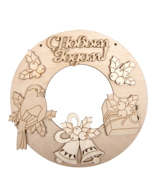 Заготовка Timberlicious для декорирования Венок Зимняя сказка 20см