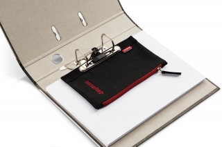 Пенал текстильный Copic senseBag 21х12.5 см плоский черный