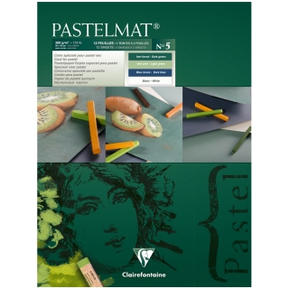 Альбом для пастели Clairefontaine "Pastelmat", 300*400мм, 360г/м2, склейка, 12 л, бархат, цветной блок