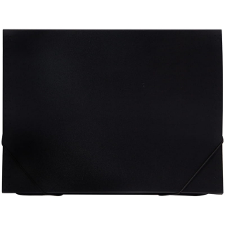 Папка 6 отделений OfficeSpace, A4, 500мкм, на резинке, черная