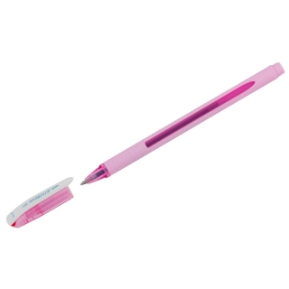 Ручка шариковая Uni "Jetstream SX-101-07FL" синяя, 0,7 мм, толщина линии 0,35 мм, грип, розовый корпус