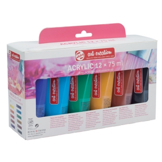 Набор акриловых красок Royal Talens Art Creation, 12 цветов по 75 мл, в тубах