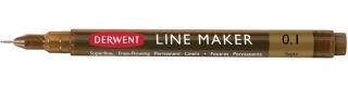 Ручка капиллярная Line Maker 0.1мм сепия Derwent