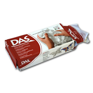 Самозатвердевающая паста для моделирования и лепки DAS FILA, белая, терракотовая, 500 г