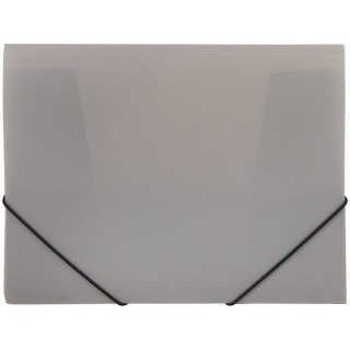 Папка на резинке OfficeSpace А4, 500мкм, серая