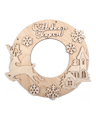 Заготовка Timberlicious для декорирования Венок Зимний лес 20см