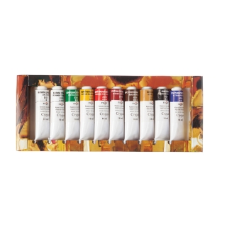 Краски масляные художественные Гамма Студия, Набор 10 цветов по 18 мл, в тубах, 201005