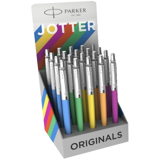 Ручка шариковая Parker "Jotter Plastic Originals" синяя, 1,0мм, корпус ассорти, кнопочн.