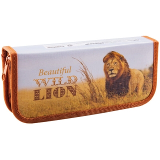 Пенал 1 отделение, 190*90 ArtSpace "Дикие кошки", ламинация