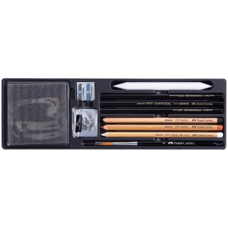 Художественный набор для графики Faber-Castell "Art & Graphic Collection", 125 предметов, деревянный короб