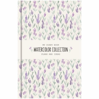 Ежедневник недатированный, A5, 136 л, OfficeSpace "Узоры. Watercolor collection"