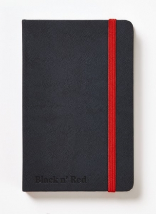 Блокнот Oxford Black n Red Business Journal Hard cover A6 72л фиксирующаяся резинка карман твердая о