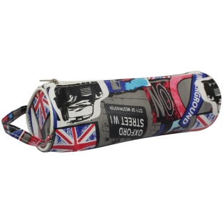 Пенал-тубус 200*60 ArtSpace "Red Bus", ПВХ, с ручкой