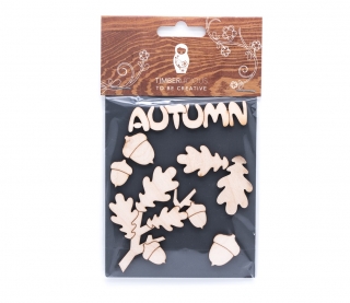 Набор деревянных заготовок Timberlicious для декорирования Autumn 2 10х16см