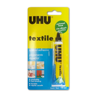 Прозрачный клей для различных типов ткани UHU Textile 19 мл
