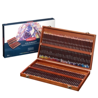 Набор цветных карандашей Derwent Coloursoft 72 цвета в дерев.упак