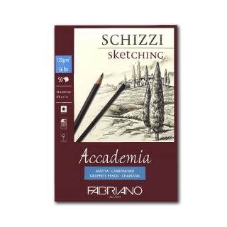 Альбом-склейка Accademia Sketching FABRIANO мелкозернистая бумага 120г/м2, 50л