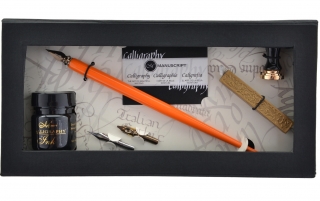 Набор для каллиграфии Manuscript Pen & Mini Seal (держатель, перья, чернила, аксессуары) в картонной упаковке
