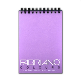 Блокнот для зарисовок FABRIANO Colours тонированная бумага 80 г/м2, лаванда, 100 л