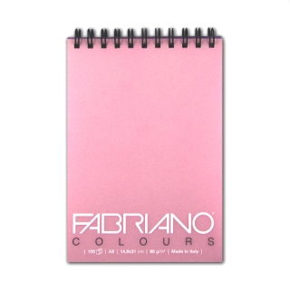 Блокнот для зарисовок FABRIANO Colours тонированная бумага 80 г/м2, розовый, 100 л