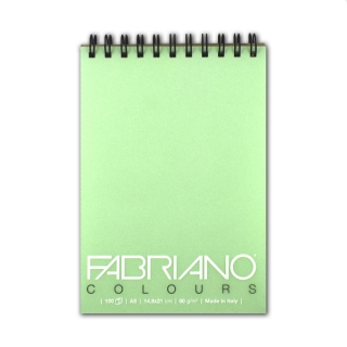 Блокнот для зарисовок FABRIANO Colours тонированная бумага 80 г/м2, аквамарин, 100 л