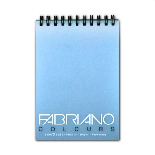 Блокнот для зарисовок FABRIANO Colours тонированная бумага 80 г/м2, селеста, 100 л