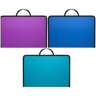 Папка на молнии Erich Krause "Glance Vivid" A3, 500мкм, ассорти, с ручками