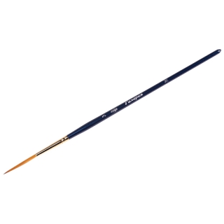 Кисть синтетика, Гамма, "Галерея, круглая №03, удлиненная ручка