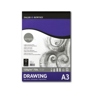 Альбом для графики «Simply» Daler Rowney, А3, 120 г/м2, 50 листов