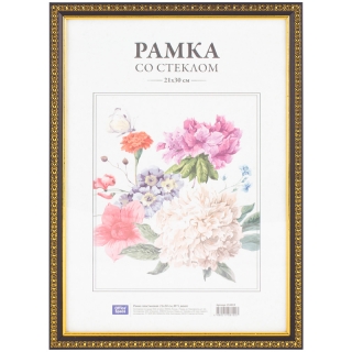 Рамка пластиковая 21*30см, OfficeSpace, № 9, венге