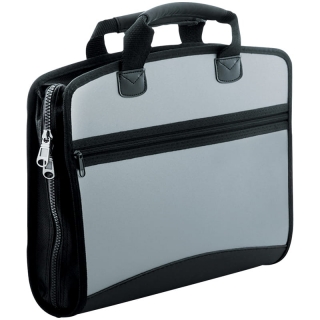 Папка-портфель 4 отделения Berlingo "Silver", A4, 380*280*50мм, 700мкм, серый металлик