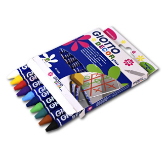 Восковые карандаши GIOTTO Decor Glass FILA для декора стекла и зеркал, набор 10 цветов