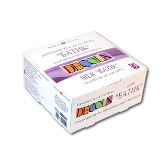 Акриловые краски по шелку и хлопку «Батик» Decola НЕВСКАЯ ПАЛИТРА, набор 9 цветов по 50 мл