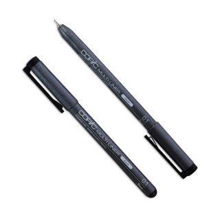 Мультилайнеры Copic для рисования и письма, поштучно, от 0.03 до 0.3 мм, черные