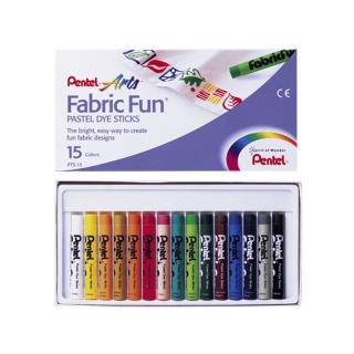 Пастель для рисования на ткани Pentel FabricFun Pastels 15 цветов, Rel-PTS-15