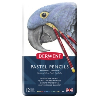 Набор пастельных карандашей Derwent Pastel 12 цветов, металлический пенал