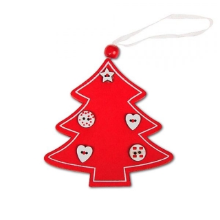 Елочное украшение "Ель", дерево, 8 см