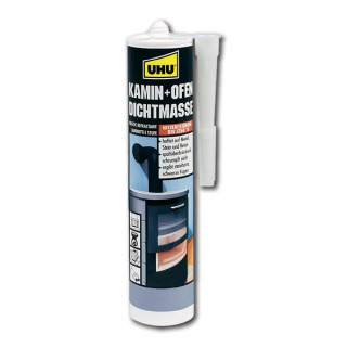 Термостойкий клей-герметик UHU "Kamin & Ofen" для печей и каминов, 530 г