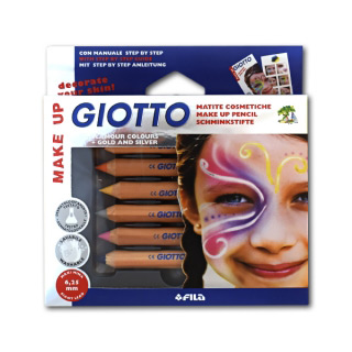 Набор карандашей для грима GIOTTO Make up Matite Glamour FILA фантазийные цвета, 6 шт.