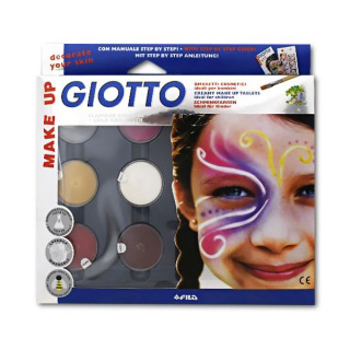 Грим-крем GIOTTO Make up FILA для фейс-арта, боди-арта и детского грима, фантазийные цвета, 6 шт.