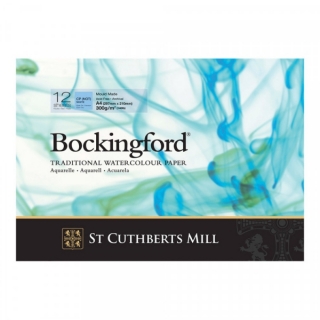 Бумага для акварели Bockingford C,P, Pads White  300 g/m² 297x210mm (A4) (склейка 12 листов)